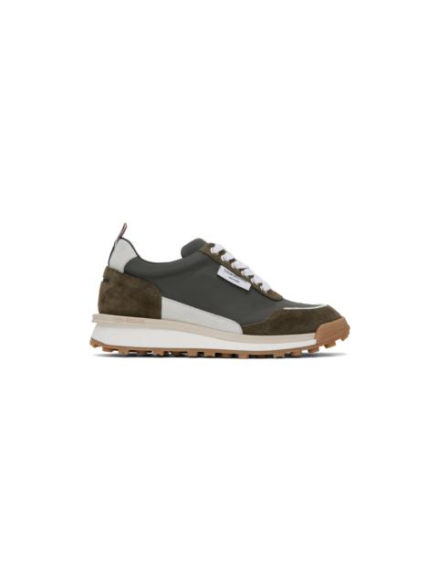 Thom Browne Khaki Alumni Sneakers