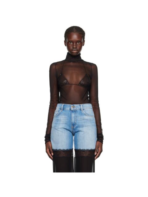 NENSI DOJAKA Black Cutout Bodysuit