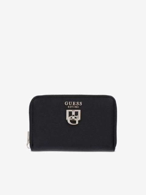 GUESS USA Bianca logo-plaque zip-around wallet