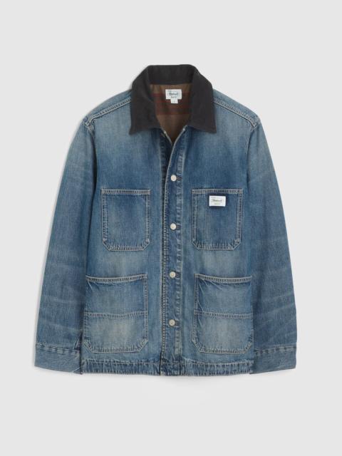 Madewell The Reissue Cord-Collar Denim Chore Jacket