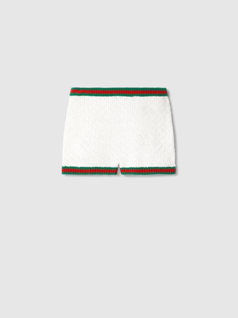 GUCCI Cotton lace shorts