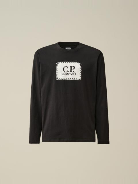 C.P. Company 30/1 Jersey Long Sleeved Logo T-shirt