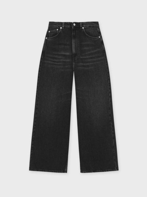 GANNI Jeans Soft Rigid Denim Baggy Washed black
