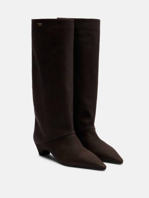Prada Leather knee-high boots