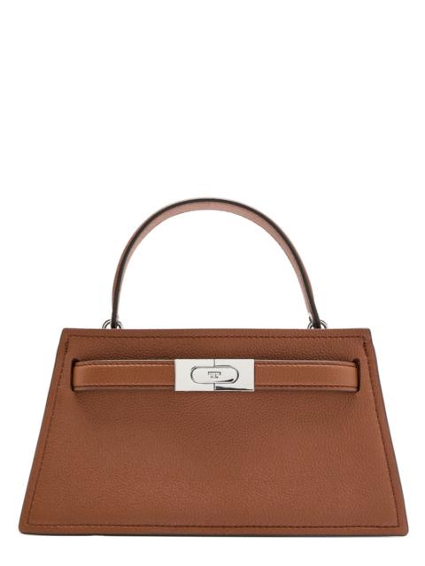 TORY BURCH Tory Burch Lee Radziwill Mini Pebbled Leather top Handle bag