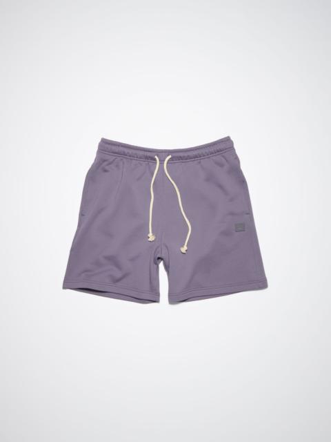 Acne Studios Cotton sweat shorts - Faded purple