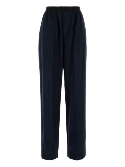embroidered wool trousers