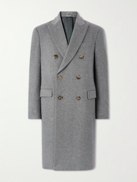 LARDINI Double-Breasted Wool Coat