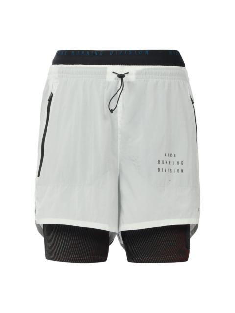 Nike Nike RUN DIVISION 3-IN-1 Running Shorts White Gold Color Whitegold CU5557-043