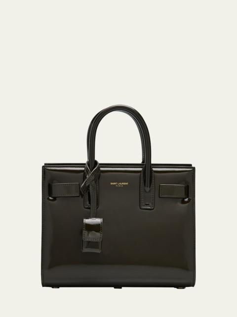 SAINT LAURENT Sac de Jour Nano Top-Handle Bag in Patent Leather