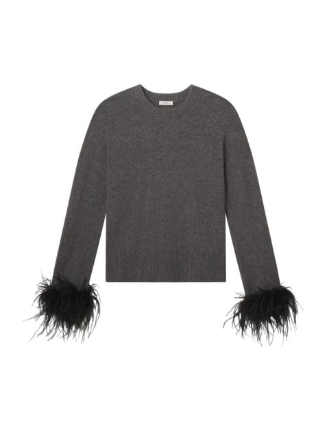 A.L.C. Wilda Feather Trimmed Sweater