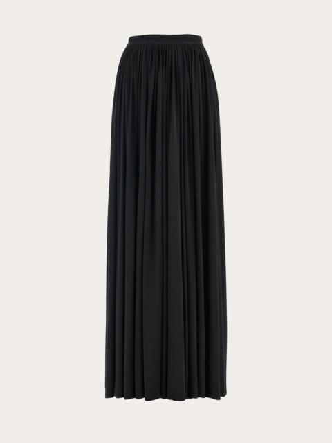 Longline draped skirt