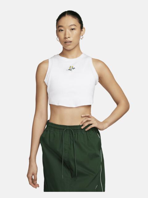 Women's Nike Sportswear Essential Cropped Ribbed Tank Top