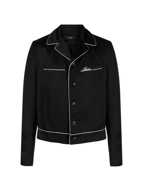 AMIRI logo-print pyjama-shirt jacket