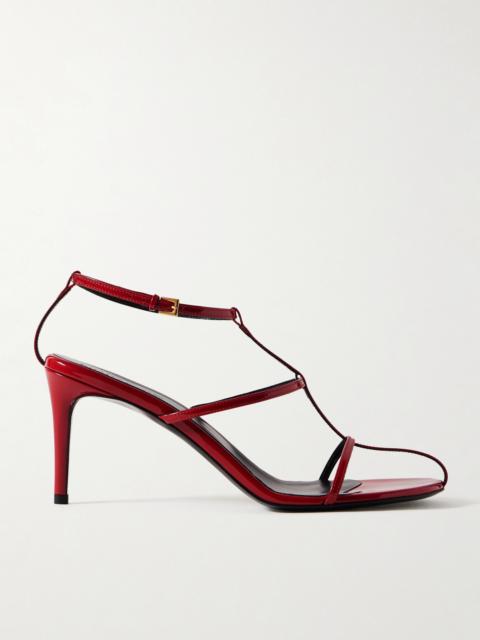 KHAITE Cage Patent-leather Sandals