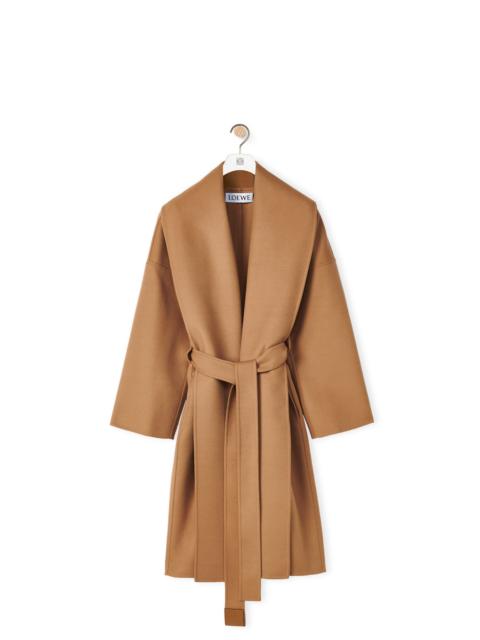 Loewe Belted coat in wool and cashmere