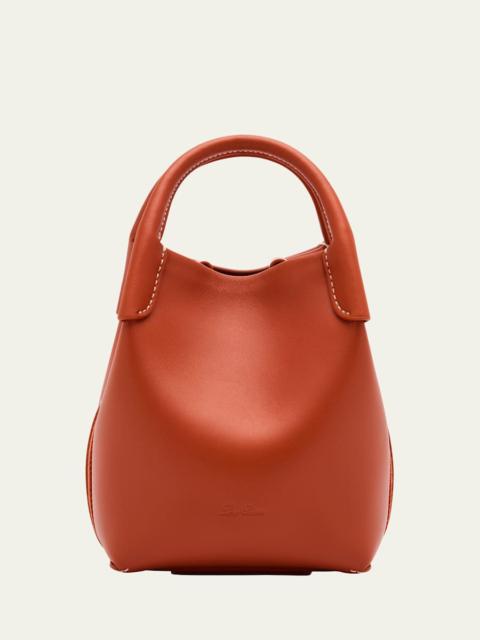 Loro Piana Bale Micro Rounded Leather Top-Handle Bag