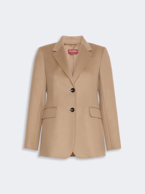 Max Mara VOLPINO Single-breasted wool broadcloth blazer - CAMEL