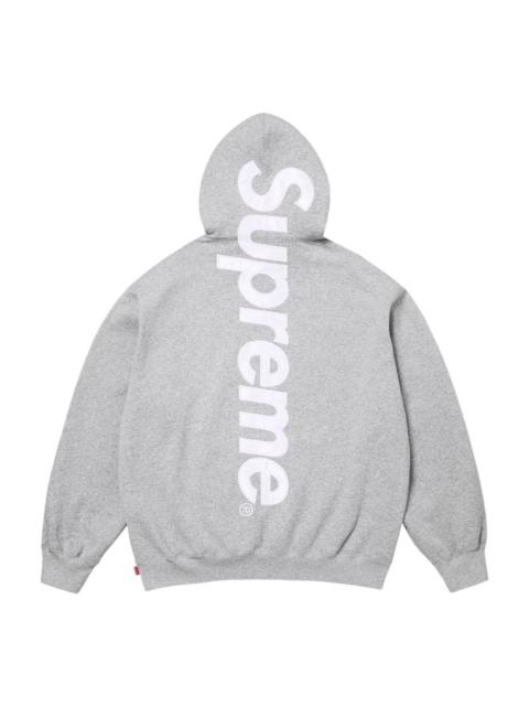 Supreme Supreme SS26 Satin Appliqué Hooded Sweatshirt 'Heather Grey' SUP-SS26-191-GRY