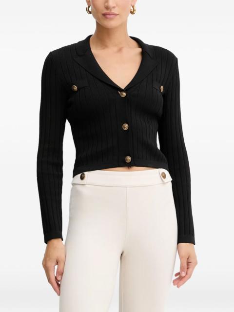 GUESS USA Felicity ribbed button cardigan