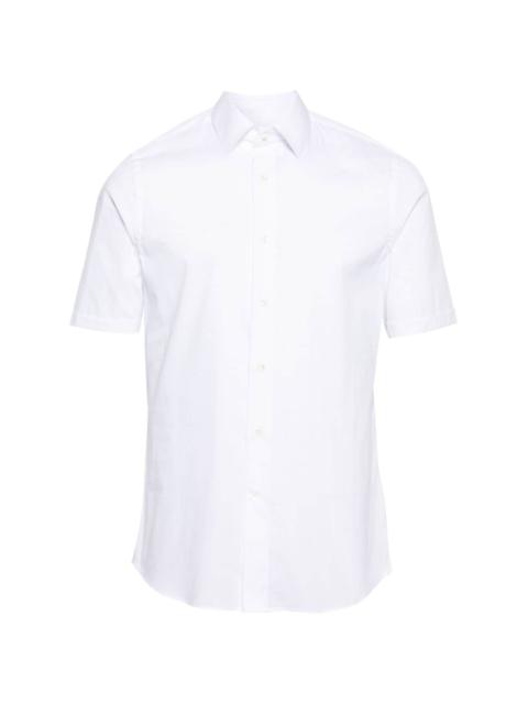 Canali classic-collar short-sleeve shirt