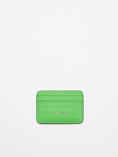 Leather card holder - Green