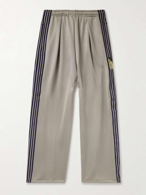 Kapital Straight-Leg Pleated Appliquéd Striped Tech-Jersey Track Pants