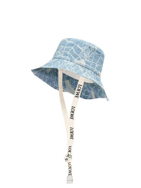 Loewe Mermaid fisherman hat in denim and calfskin