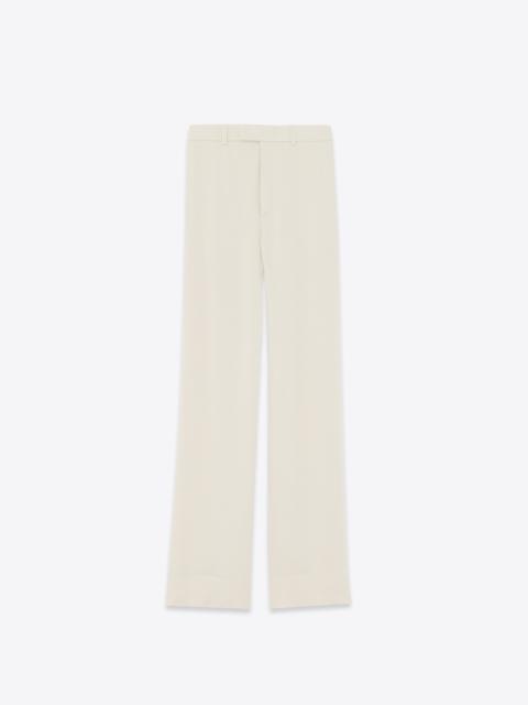 SAINT LAURENT large pants in crepe satin