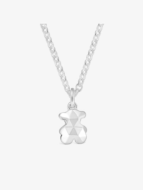 TOUS Short silver Necklace with bear Icon Metal