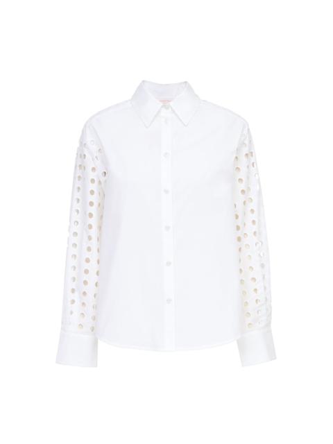 See by Chloé EYELET EMBROIDERED SHIRT