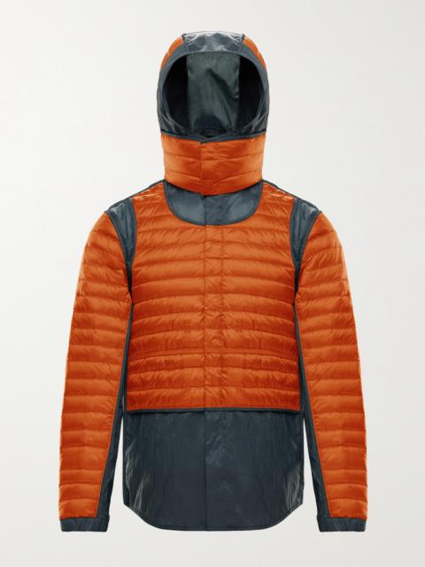 Moncler 5 Moncler Craig Green Chrysemys Panelled Quilted Nylon Hooded Down Jacket