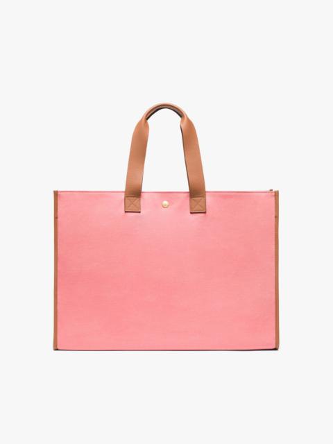 Mackintosh L/UNIFORM NATURAL & PINK BONDED COTTON FOLDABLE BAG