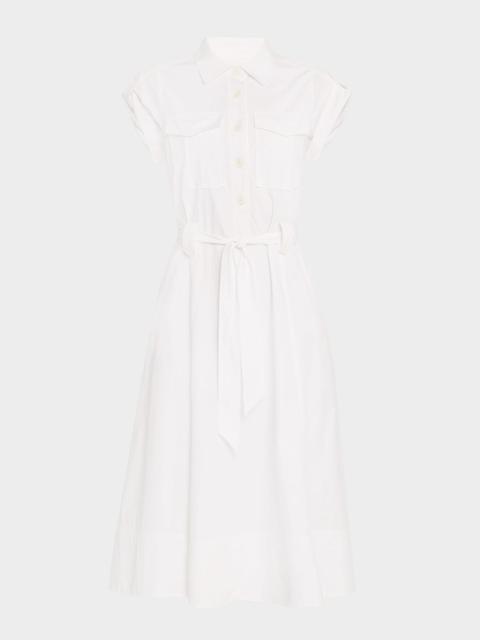 DEREK LAM 10 CROSBY Kayla Belted Midi Shirtdress