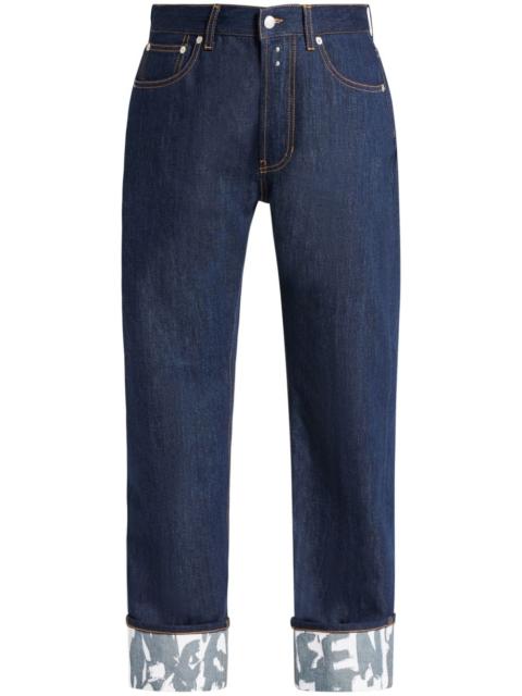 Alexander McQueen McQueen Graffiti straight jeans