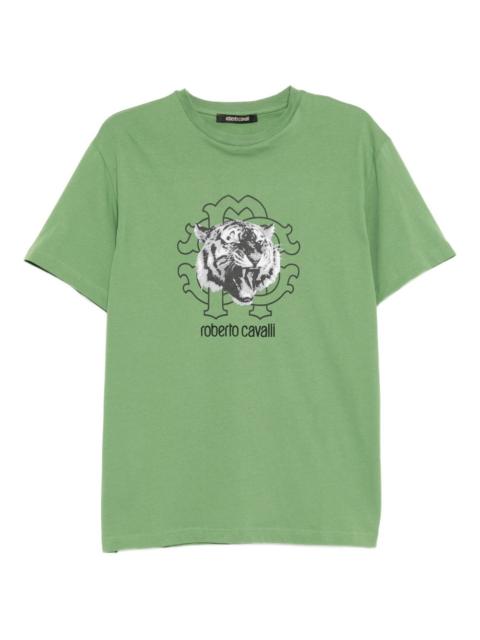 Roberto Cavalli graphic-print cotton T-shirt