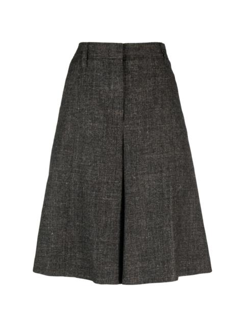 Brunello Cucinelli flared knee-length shorts