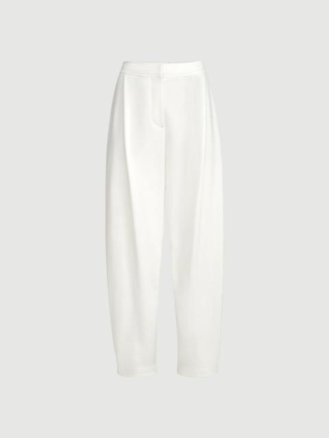 Brunello Cucinelli Cotton smooth French terry pleated track trousers