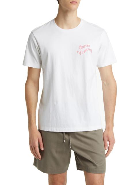Logo Graphic T-Shirt in Blanc W/Pop Rose