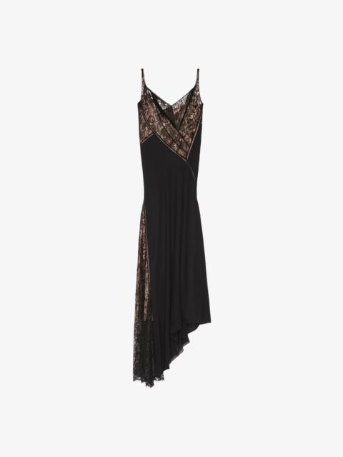 Givenchy EVENING DRESS IN MOUSSELINE AND LACE