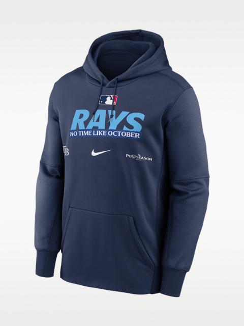 Nike Tampa Bay Rays 2026 Postseason Authentic Collection Men's Nike Therma-FIT MLB Pullover Hoodie