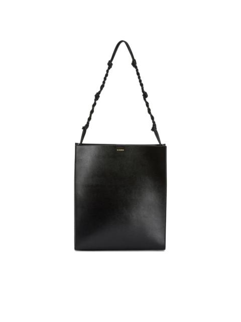 Jil Sander Tangle knotted strap embossed logo shoulder bag