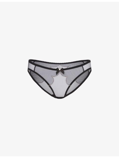 Agent Provocateur Lorna mid-rise mesh briefs