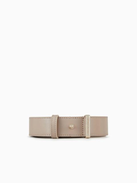 GIORGIO ARMANI Palmellato-leather la Prima belt