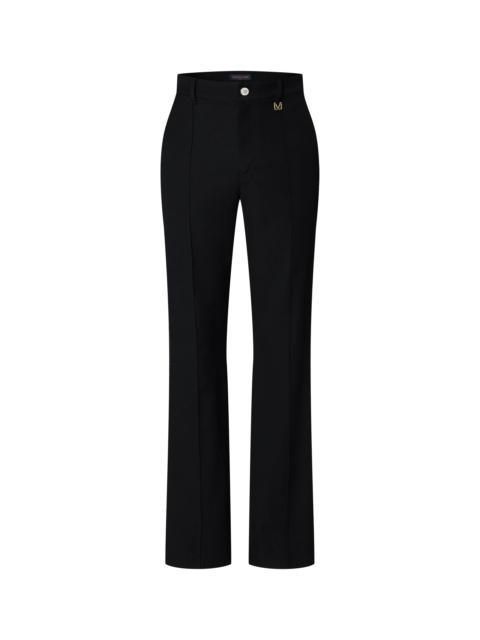 Louis Vuitton Flared Mix Wool And Cotton Evening Pants