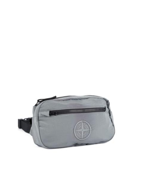 Stone Island logo patch messenger bag