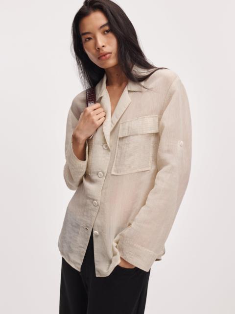 rag & bone Sonny Striped Organza Blouse