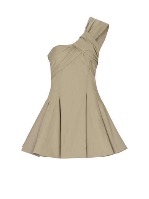 Balmain Cotton one-shoulder dress