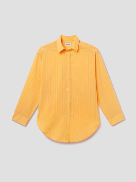 AGOLDE SONA SHIRT IN FONTANA STRIPE/ORANGE SODA
