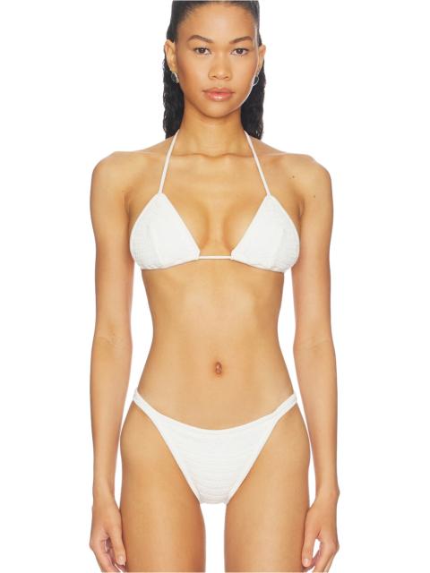 Frankies Bikinis X Paige Lorenze Tide Knit Bikini Top